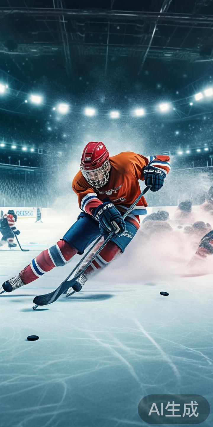 冰球豪华突破全屏炫技演绎极致视觉盛宴，震撼体验极限速度与精彩瞬间